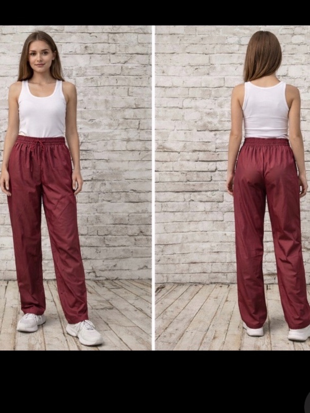 NWT DOSE burgundy, casual jogging pants with pockets size XL